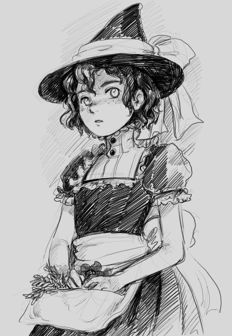 A halloween witch