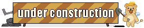 Under Construction --Phinxel an under construction sign with a cute mascot character